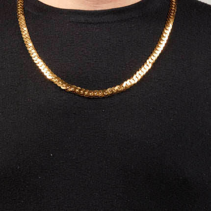 SAPHOR – Cadena Serpiente –  8.5 mm x 65 cm.